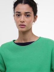 Barbour® Green 100% Cotton Marine Jumper - Image 3 of 5
