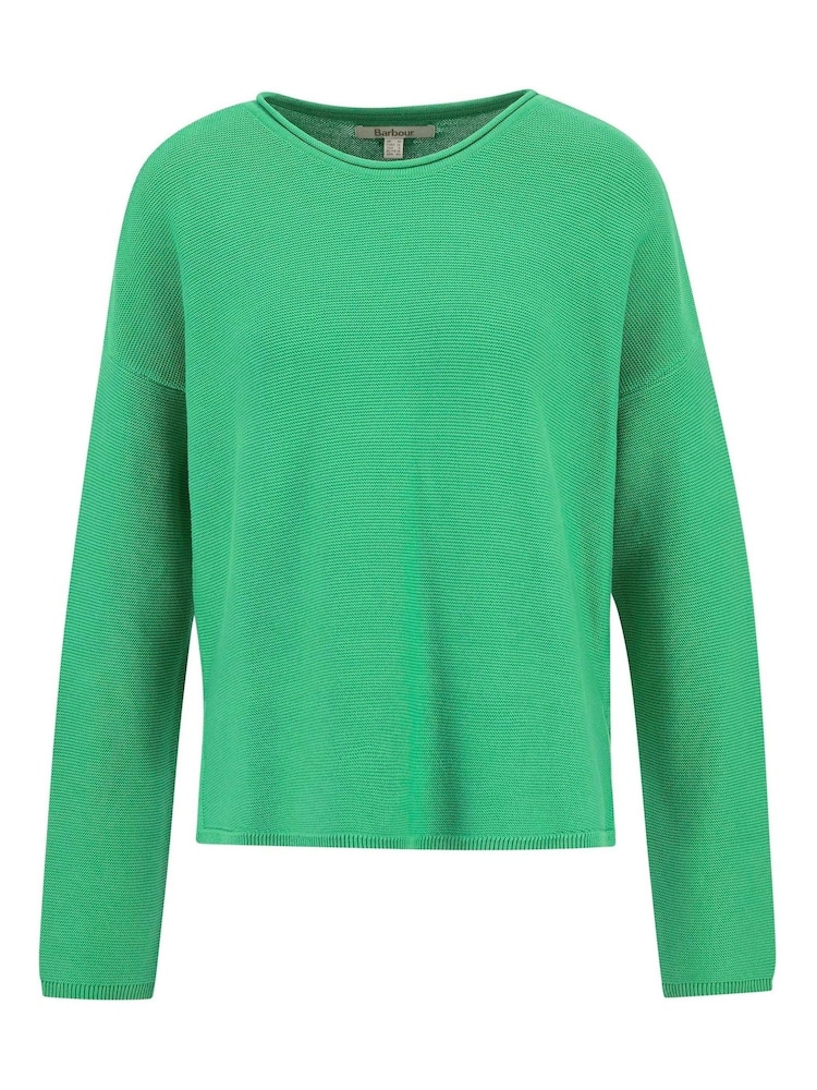 Barbour® Green 100% Cotton Marine Jumper - Image 5 of 5