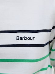 Barbour® White Hawkins Stripe 100% Cotton Top - Image 5 of 5