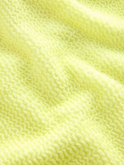 self. Lime Green Crinkle High Leg Tummy Control Scoop Swimsuit - Image 2 of 4