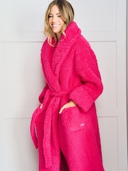 Jim Jam the Label Pink Plush Dressing Robe - Image 10 of 11
