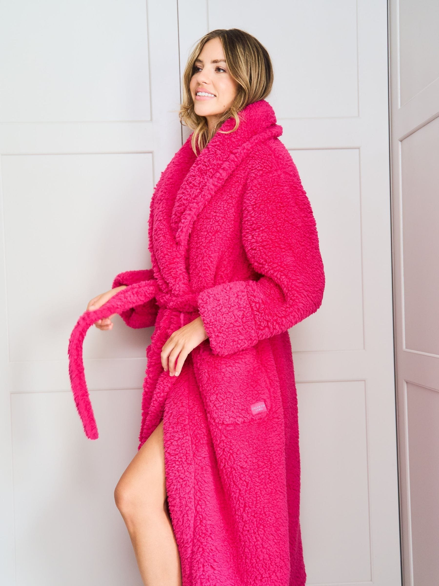 Buy Jim Jam the Label Pink Plush Dressing Robe from Next USA