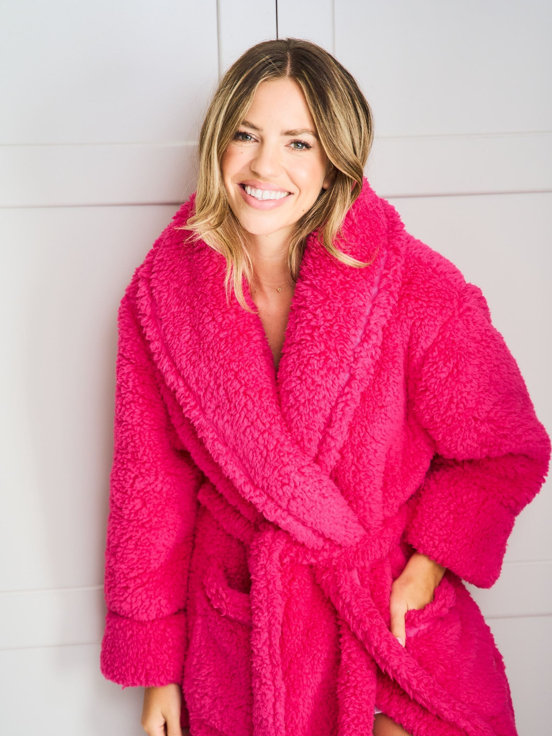 Buy Jim Jam the Label Pink Plush Dressing Robe from Next USA