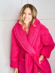 Jim Jam the Label Pink Plush Dressing Robe - Image 6 of 11