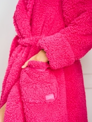 Jim Jam the Label Pink Plush Dressing Robe - Image 8 of 11