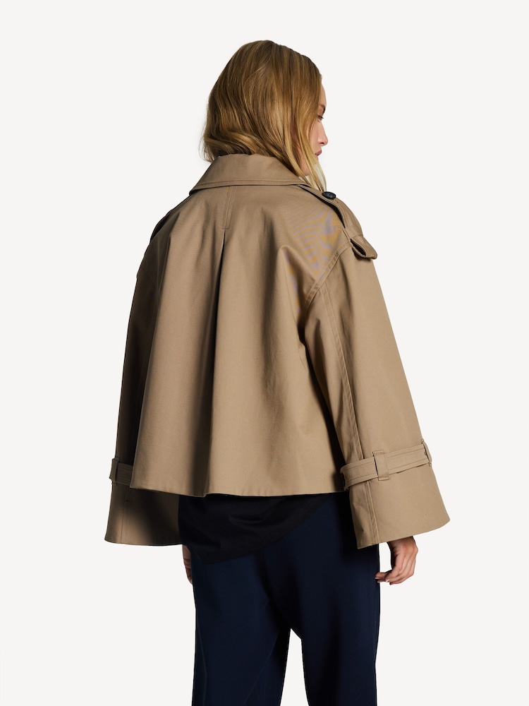 By Malene Birger Brown Alisandra Crop Trench Coat - Image 2 of 6 By Malene Birger Brown Alisandra Crop Trench Coat - Image 2 of 6