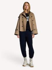 By Malene Birger Brown Alisandra Crop Trench Coat - Image 3 of 6