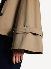 By Malene Birger Brown Alisandra Crop Trench Coat - Image 6 of 6