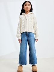 Mid Denim Blue Wide Leg Jeans (3-16yrs) - Image 5 of 10