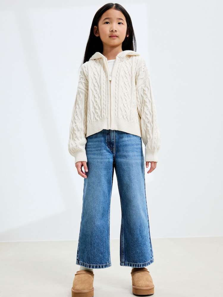 Mid Denim Blue Wide Leg Jeans (3-16yrs) - Image 5 of 10