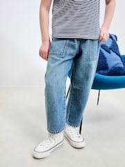 Mid Blue Denim Jogger Jeans (3-16yrs) - Image 1 of 5