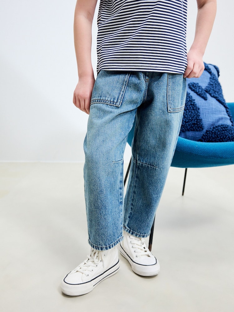 Mid Blue Denim Jogger Jeans (3-16yrs) - Image 1 of 5