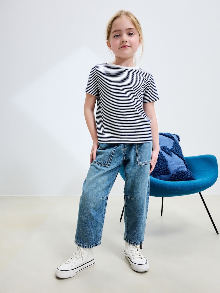 Mid Blue Denim Jogger Jeans (3-16yrs) - Image 2 of 5