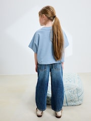 Mid Blue Denim Barrel Jeans (3-16yrs) - Image 2 of 10