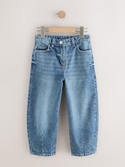 Mid Blue Denim Barrel Jeans (3-16yrs) - Image 6 of 10