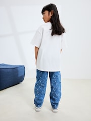 Mid Blue Denim Heart Straight Leg Jeans (3-16yrs) - Image 2 of 6