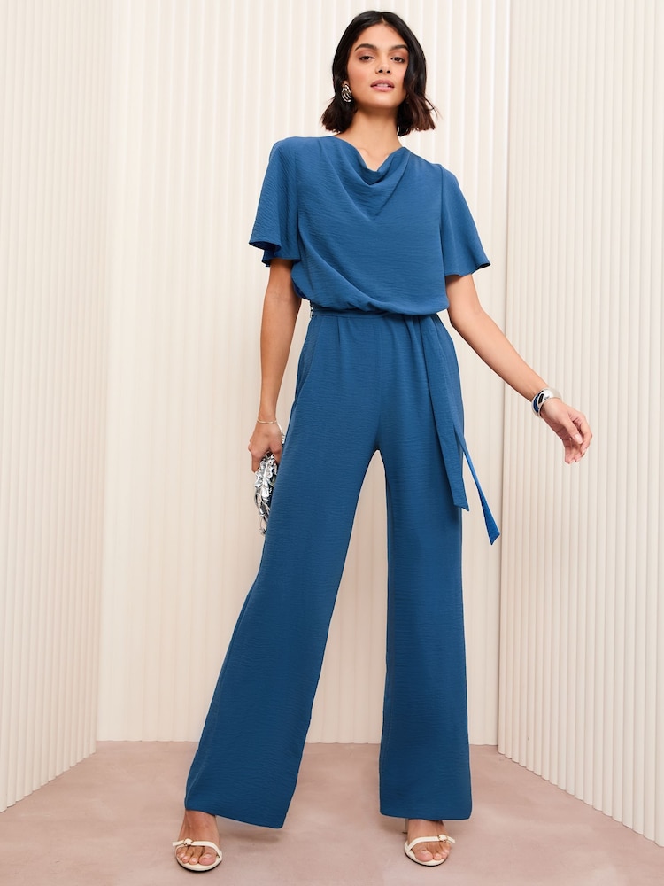 Azul - Friends Like These Cowl Neck Angel Sleeve Jumpsuit - Imagen 1 de 4 Azul - Friends Like These Cowl Neck Angel Sleeve Jumpsuit - Imagen 1 de 4