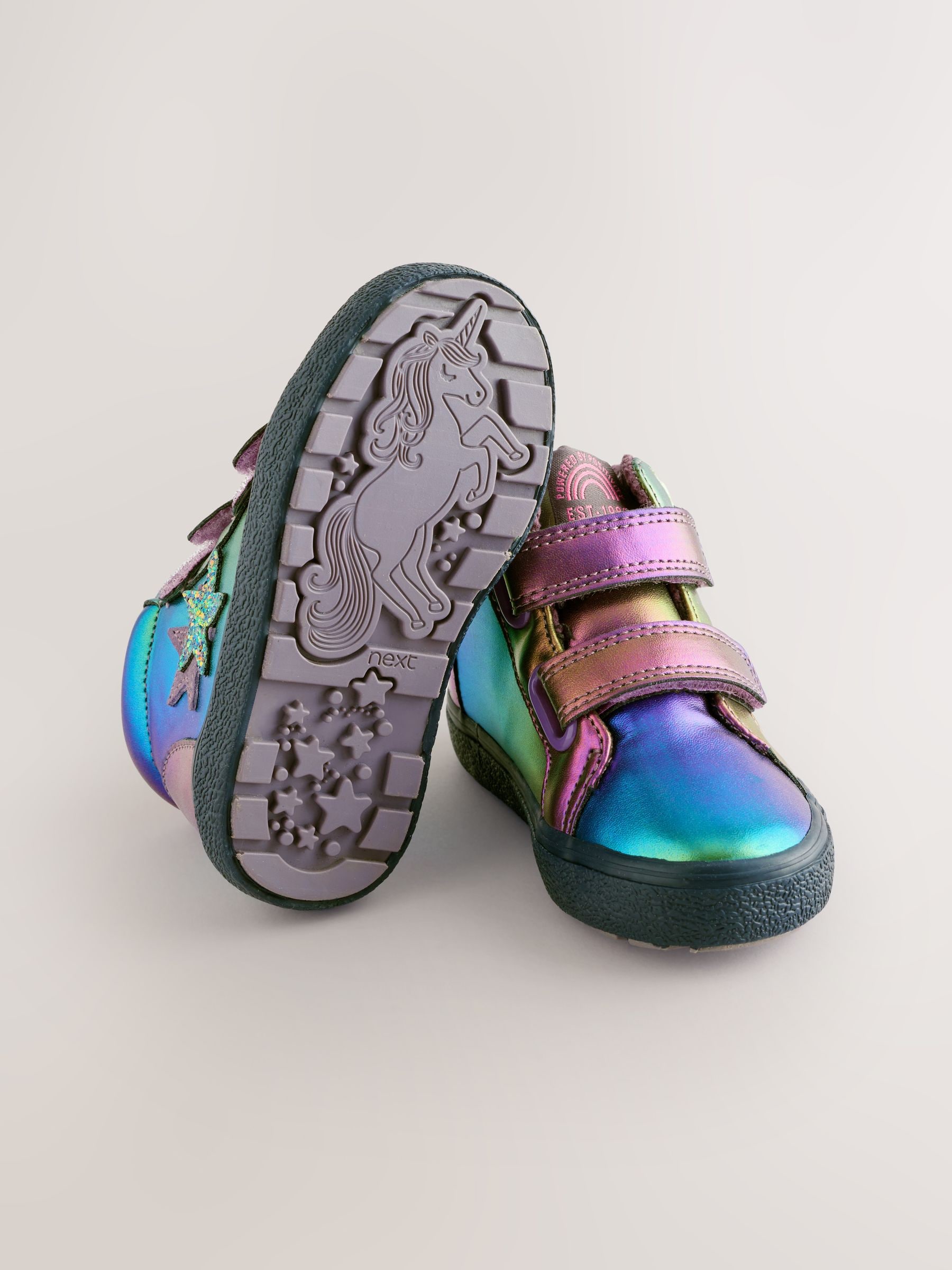 Buy Metallic Star Standard Fit (F) Touch Fasten High Top