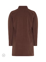 Yours Curve Brown Button Through Corduroy Dress - Image 7 of 7