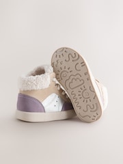 Multi Borg Lined High Top Trainers - Image 3 of 5