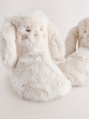 Ecru Bunny Faux Fur Slipper Boots - Image 4 of 6