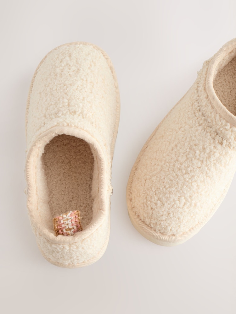 Teddyfell, Creme - Flatform Shoot – Hausschuhe mit Fleecefutter - Bild 6 von 6 Teddyfell, Creme - Flatform Shoot – Hausschuhe mit Fleecefutter - Bild 6 von 6