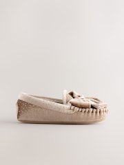 لون محايد - حذاء سهل الإرتداء موديل Moccasin - صورة 2 من 5