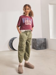 Khaki Green Cargo Trousers (3-16yrs) - Image 2 of 4