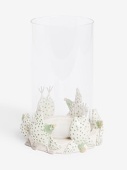 Sage Green Yoga Chicken Hurricane Candle Holder - Image 3 of 5
