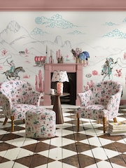 Cath Kidston Pink Cowgirls Fixed Size 4M Mural - Image 1 of 2