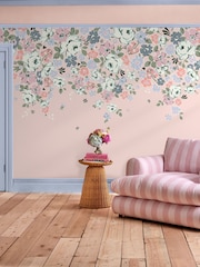 Cath Kidston Pink Clifton Floral Fixed Size 4M Mural - Image 1 of 2