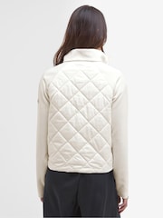 Barbour® International Natural Ebony Quilted Sweat Top - Image 2 of 5