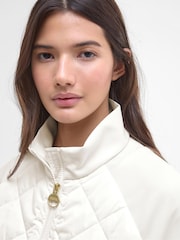 Barbour® International Natural Ebony Quilted Sweat Top - Image 3 of 5