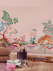 Cath Kidston Pink Painted Kingdom Fixed Size 4M Mural - Image 1 of 3