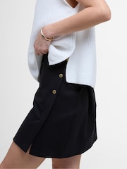 Barbour® International Mini Ebony Black Skirt - Image 1 of 4