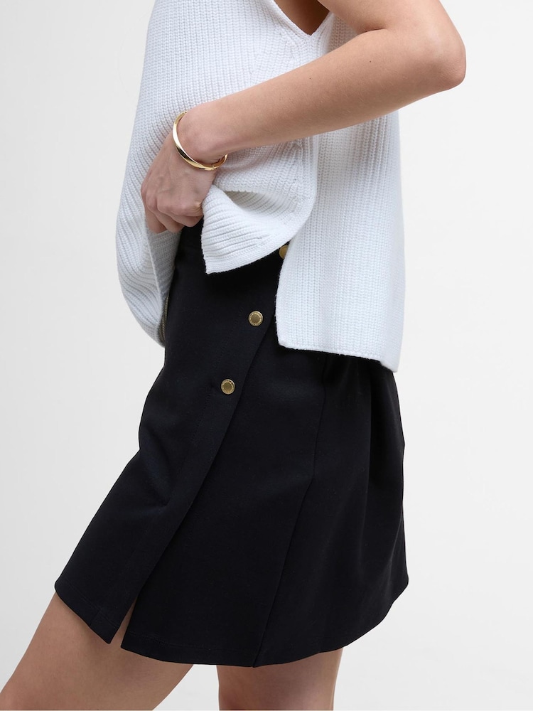 Barbour® International Mini Ebony Black Skirt - Image 1 of 4