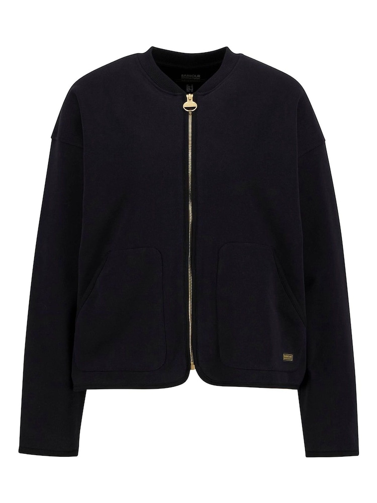 Barbour® International Clara Sweat 100% Cotton Bomber Jacket - Image 5 of 5