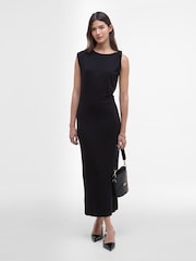 Barbour® International Felicity Black Midi Dress - Image 1 of 5