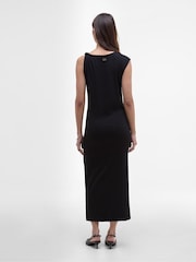 Barbour® International Felicity Black Midi Dress - Image 2 of 5