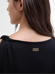 Barbour® International Felicity Black Midi Dress - Image 4 of 5