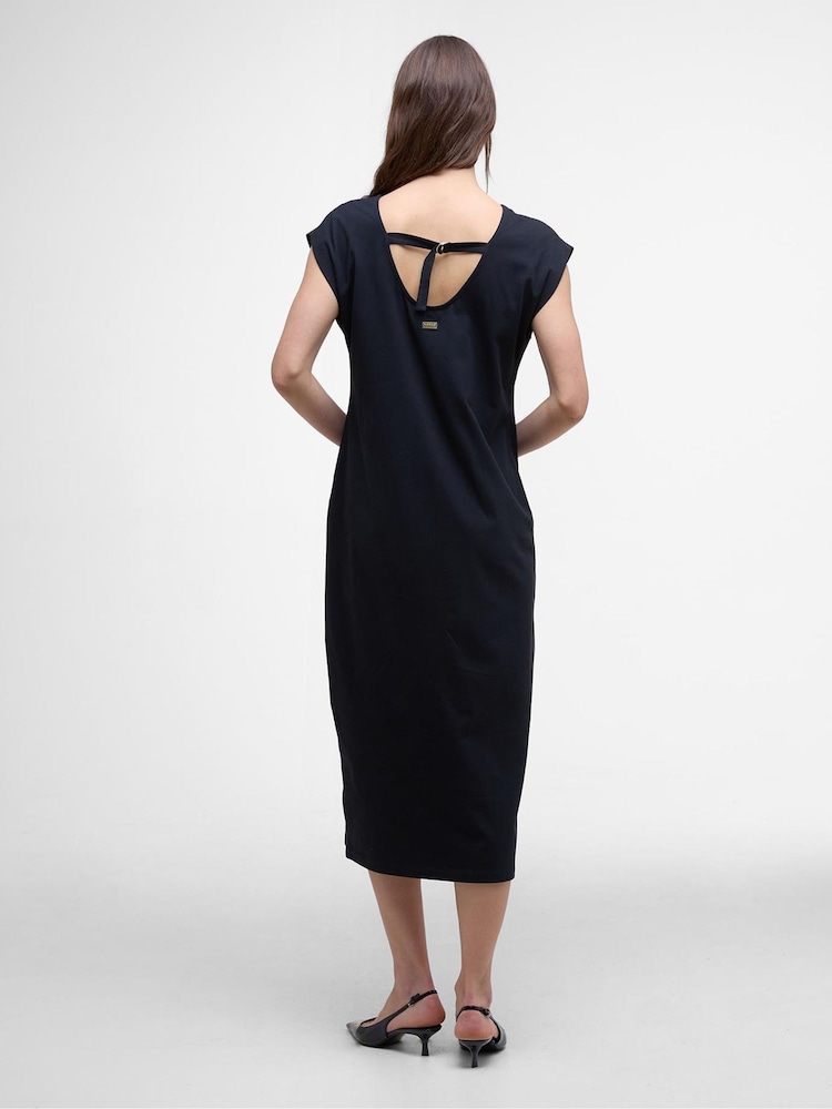 Barbour® International Natalia Black Maxi Dress - Image 2 of 5