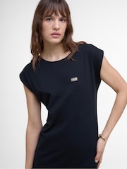 Barbour® International Natalia Black Maxi Dress - Image 3 of 5