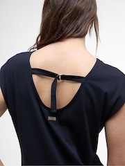 Barbour® International Natalia Black Maxi Dress - Image 4 of 5