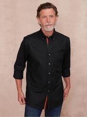 The Savile Row Company Classic Fit Button Down Oxford Casual 100% Cotton Shirt - Image 3 of 5