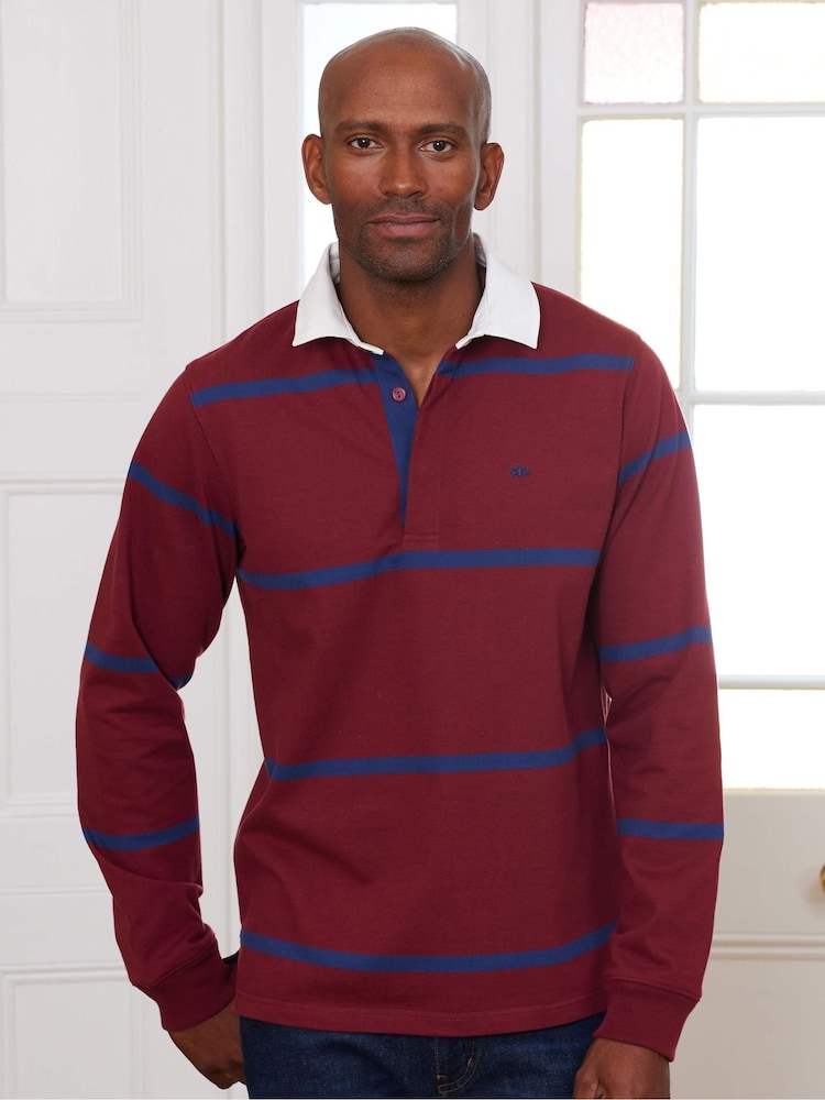 Savile Row Company Heavyweight 100% Cotton Jersey Rugby Shirt - Image 1 of 4