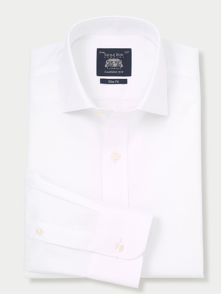 The Savile Row Company 100% Cotton Twill Non-Iron Shirt - Image 1 of 3