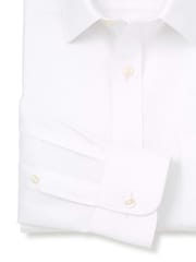 Белый - The Savile Row Company 100% Cotton Classic Fit Non-Iron Shirt - Image 6 of 6