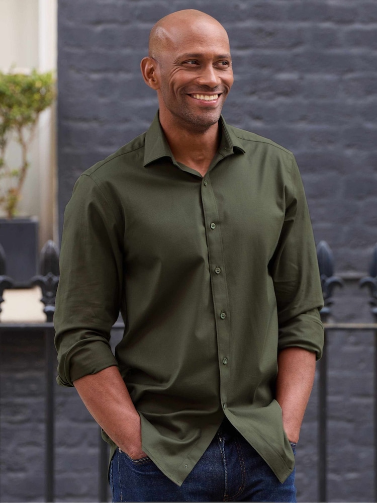 The Savile Row Company Stretch 100% Cotton Formal Shirt - Image 2 of 9