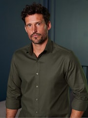 The Savile Row Company Stretch 100% Cotton Formal Shirt - Image 4 of 9