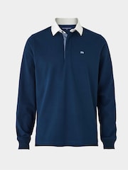 Savile Row Company Heavyweight 100% Cotton Jersey Rugby Shirt - Image 3 of 4